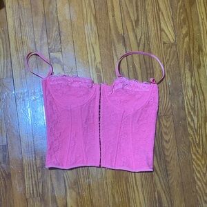 Garage Pink Lace Camisole Top